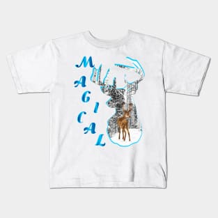 WINTER REINDEER Kids T-Shirt